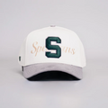 Woodn Grail Michigan State Script / Cream & Grey Suede