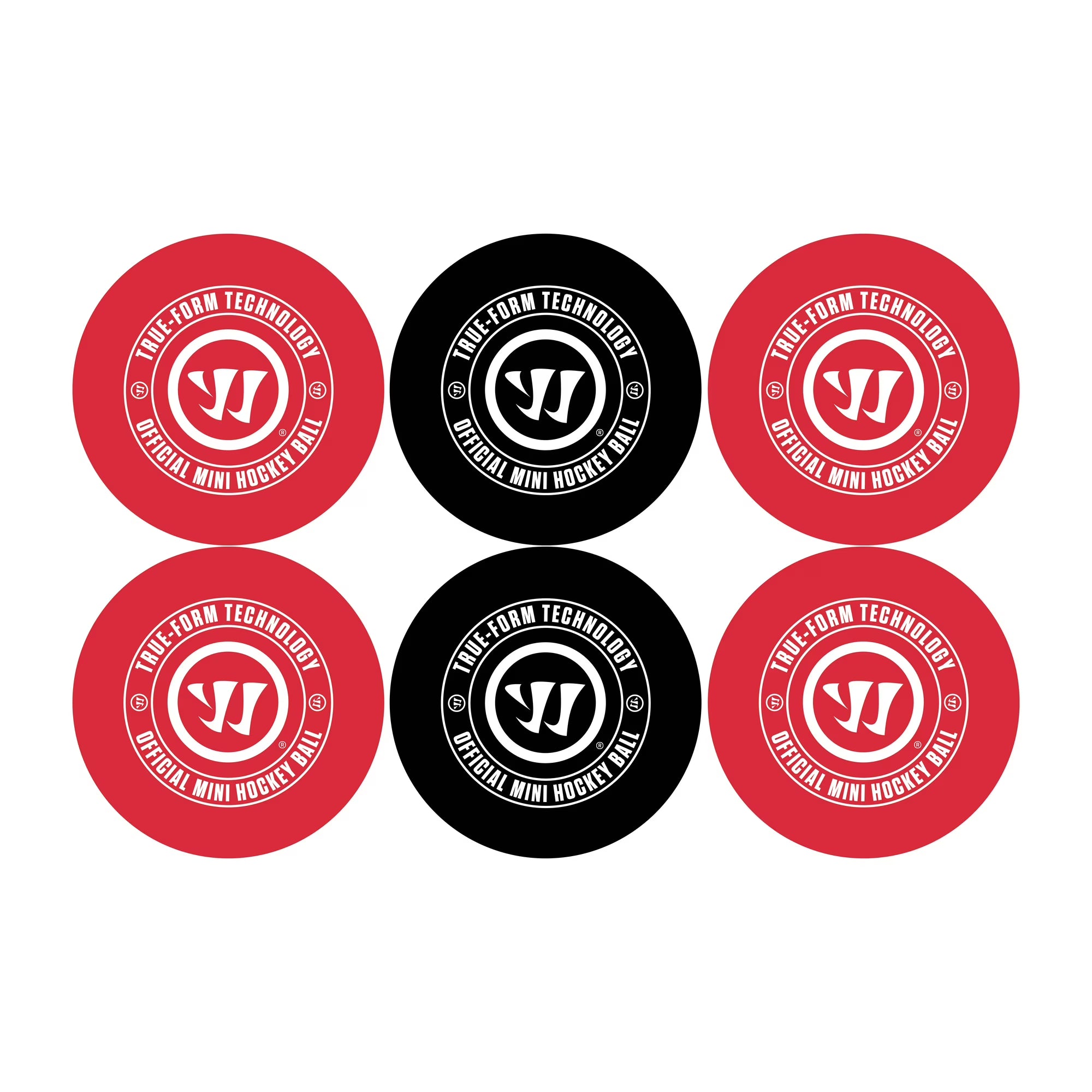 Warrior Mini or Knee Hockey Balls - 6pk