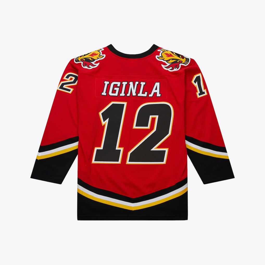 Mitchell & Ness Jarome Iginla Calgary Flames 2003-04 Red Captain Power Play Jersey