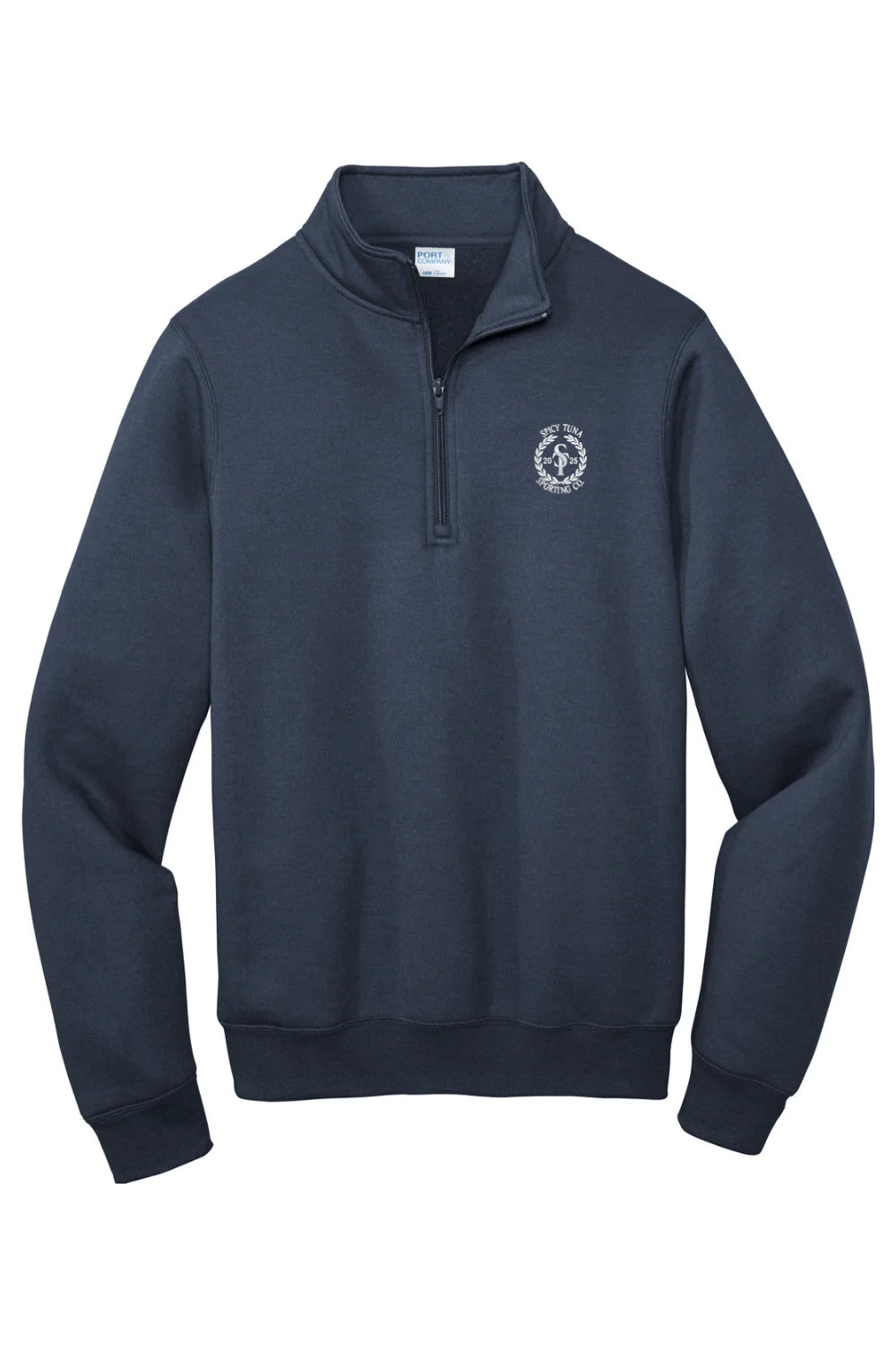 Spicy Tuna Port & Company Core Fleece 1/4-Zip Pullover Sweatshirt