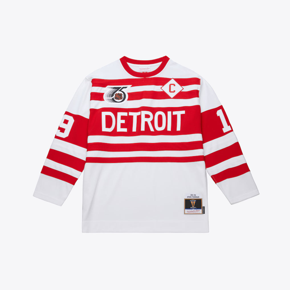 Mitchell & Ness Steve Yzerman Detroit Red Wings 1991-92 White Power Play Jersey